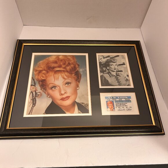 Lucille Ball Framed Wall Art Collage – Classic Hollywood Icon